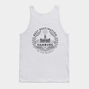 Hamburg Minimal Badge Design Tank Top